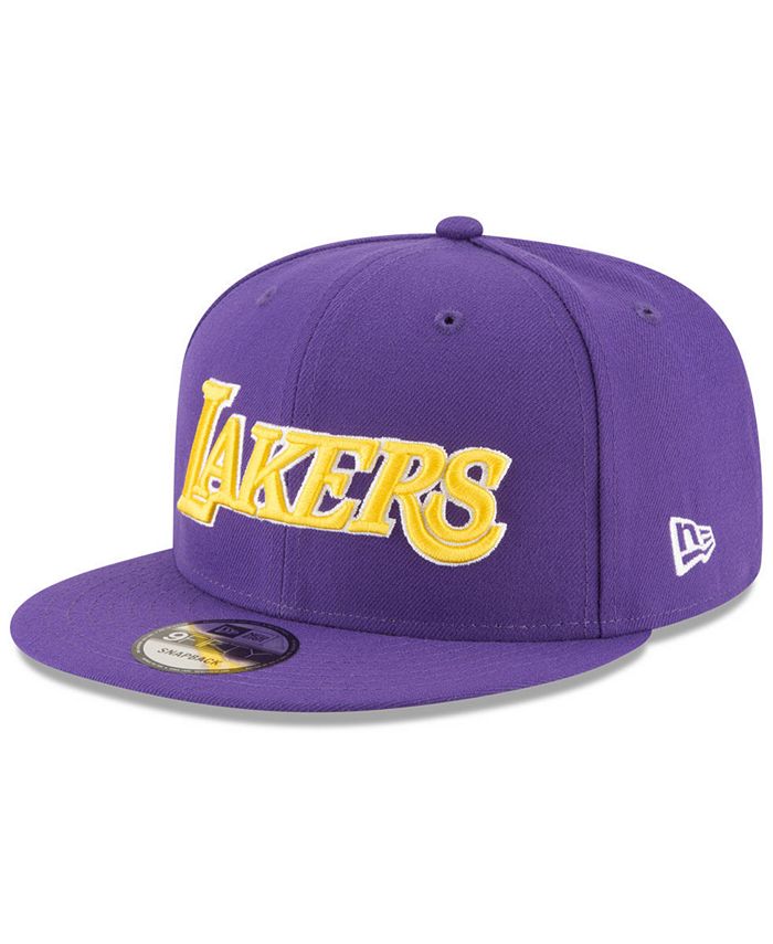 New Era Los Angeles Lakers Statement Jersey Hook 9FIFTY Snapback Cap ...