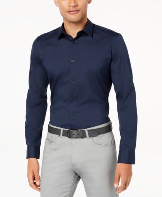 calvin klein stretch cotton shirt