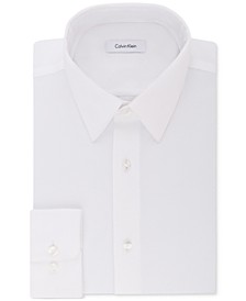 Calvin Klein Men's STEEL Classic/Regular Non-Iron Stretch Performance Dress Shirt