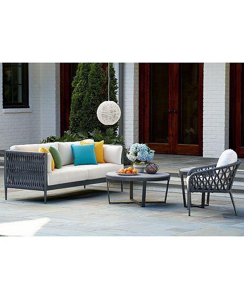 Furniture Closeout Key Largo Outdoor Seating Collection With Sunbrella Cushions Created For Macy S Reviews Furniture Macy S