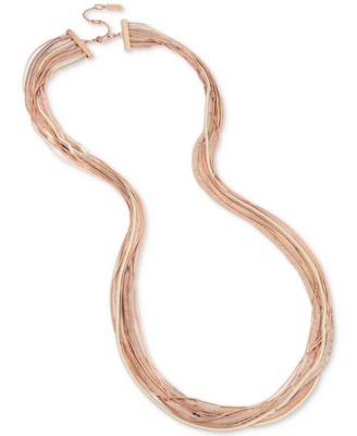 Kenneth Cole - Tri-Tone Multi-Row Necklace