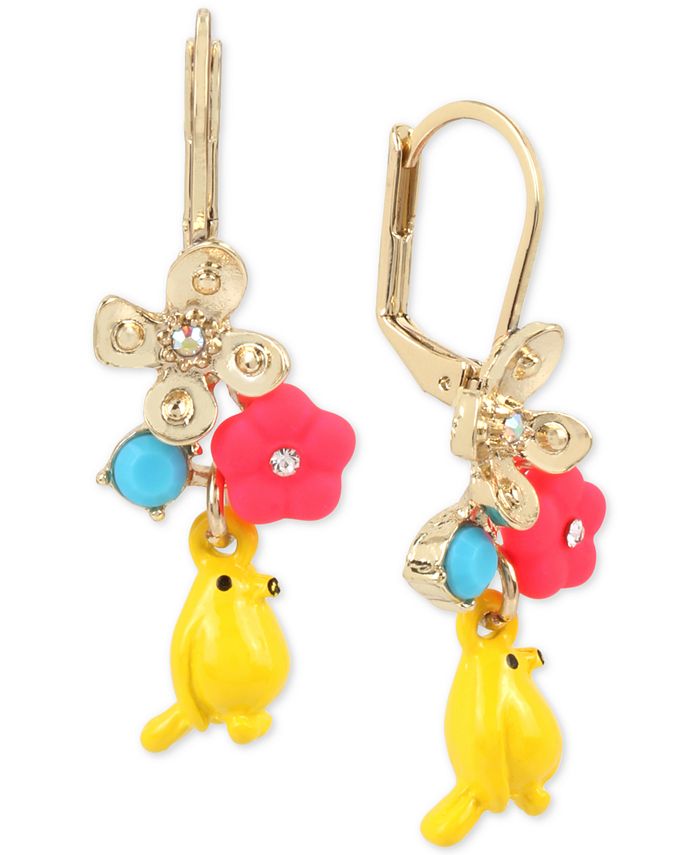 Betsey johnson bird earrings best sale