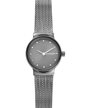 image of Skagen Women-s Freja Gray Stainless Steel Mesh Bracelet Watch 26mm