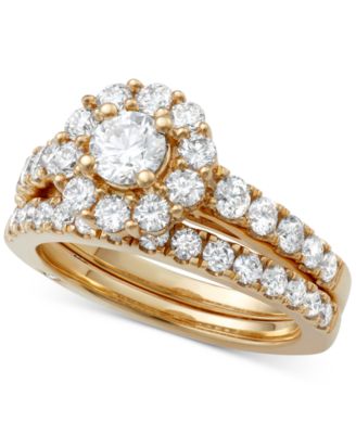 Macy's - Certified Diamond Bridal Set (2 ct. t.w.) in 18k Gold