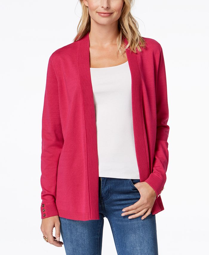 Charter Club Open-Front Cardigan