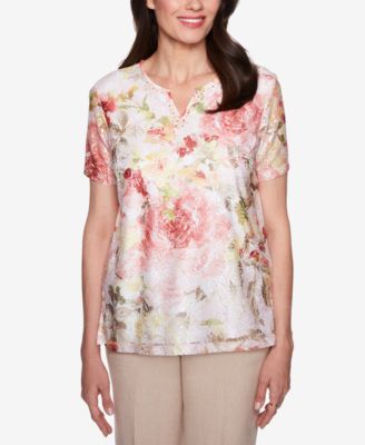 Alfred Dunner - La Dolce Vita Embellished Lace Top