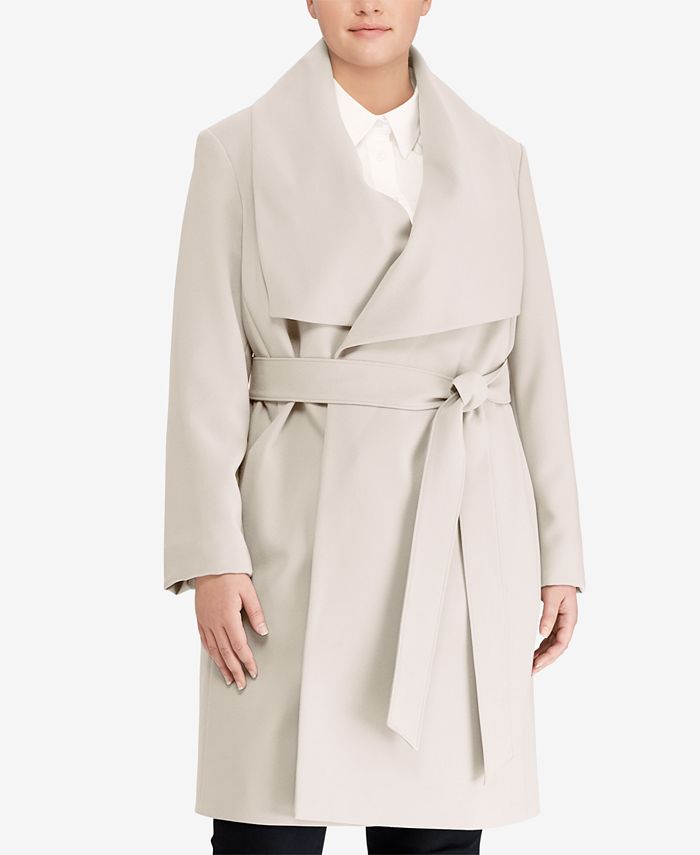 Lauren Ralph Lauren Plus Size Belted Wrap Coat & Reviews - Coats & Jackets - Women Macy's