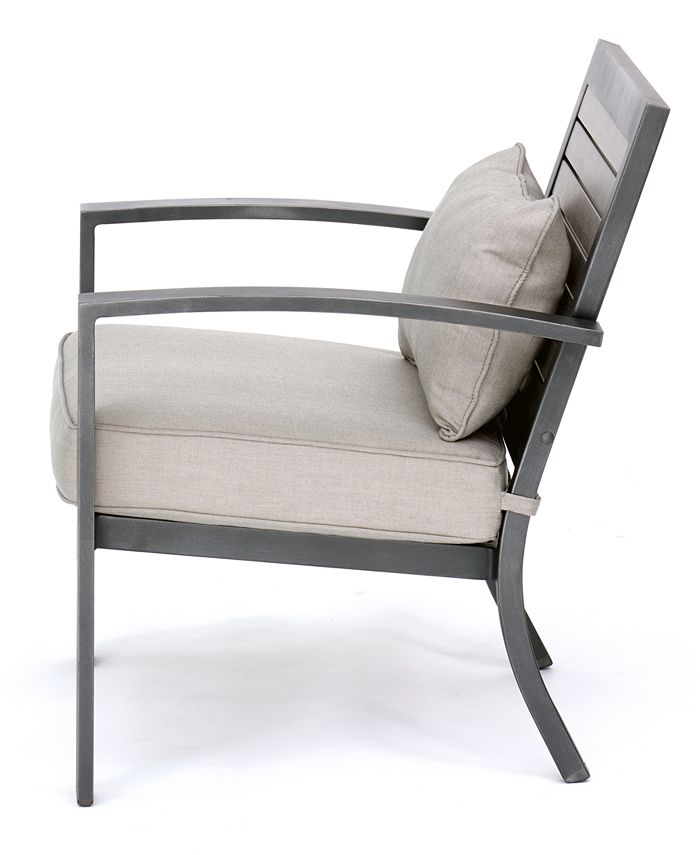 Furniture CLOSEOUT! Marlough II Aluminum Outdoor Club Chair with