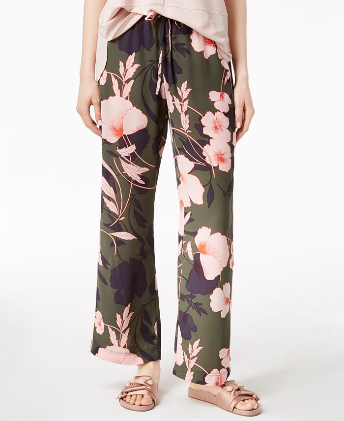 Bar III Floral-Print Wide-Leg Pants, Created for Macy's - Macy's
