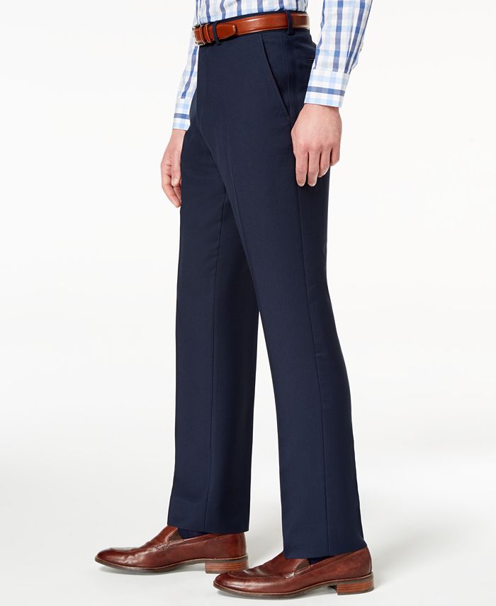 Perry Ellis Men's Slim-Fit Stretch Navy Solid Suit & Reviews - Suits ...