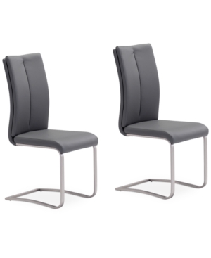 Zuo Rosemont Dining Chair, Set Of 2 In Gray