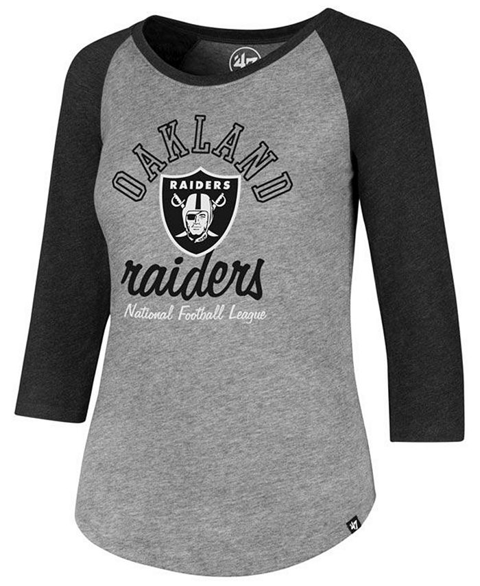 '47 Brand Women's Oakland Raiders Club Raglan T-Shirt - Macy's
