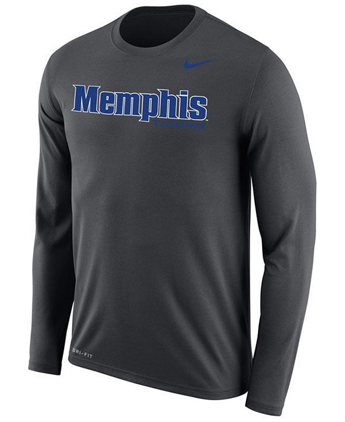 Nike Men's Memphis Tigers Dri-FIT Legend Wordmark Long Sleeve T-Shirt ...