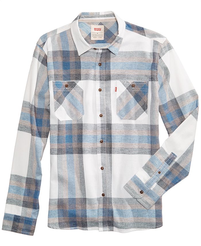 Levi's Men's Flannel Plaid Shirt & Reviews - Casual Button-Down Shirts - Men  - Macy's