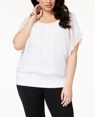 JM Collection Plus Size Banded Bottom Top Created for Macy s Macy s