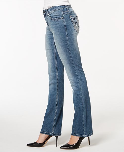Earl Jeans Floral-Pocket Bootcut Jeans & Reviews - Jeans - Juniors - Macy's