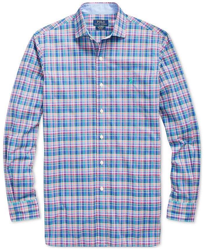 Polo Ralph Lauren Men's Classic-Fit Plaid Shirt & Reviews - Casual ...