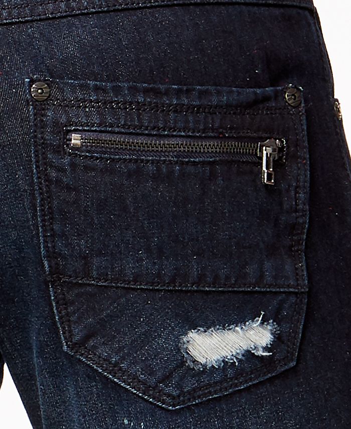 INC International Concepts I.N.C. Men's Slim-Straight Stretch Ripped ...