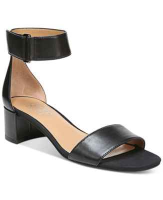 Franco Sorto Black Buckle-Down online Dress Sandal Heels