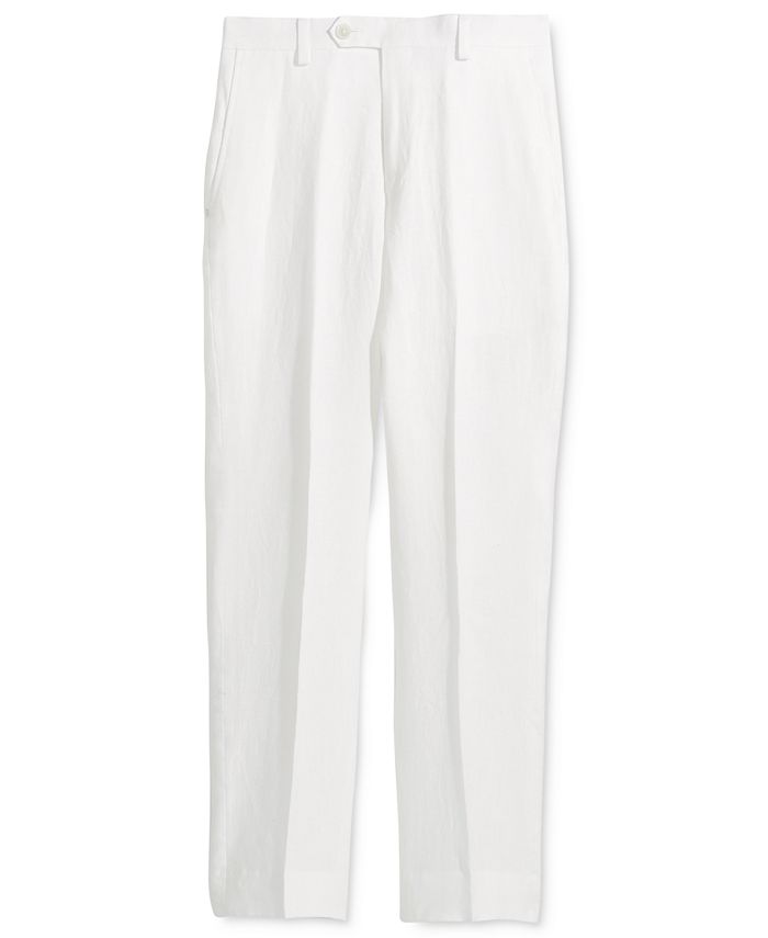 Lauren Ralph Lauren White Linen Suit Pants, Big Boys - Macy's