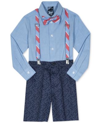 Shorts and Bow Tie Vest Nautica Baby Boys 4-Piece Set with Dress Shirt