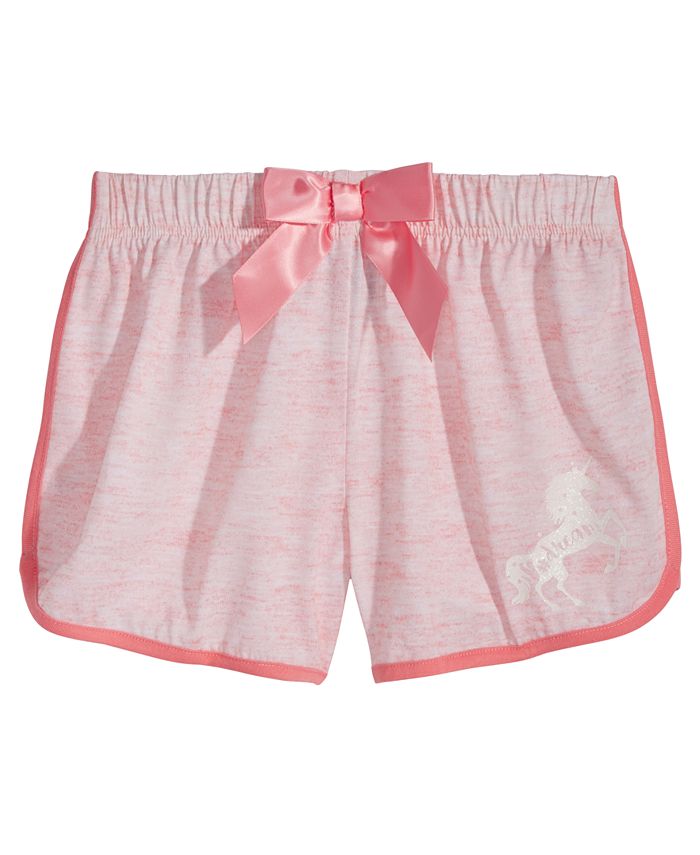 Max & Olivia Unicorn Graphic-Print Pajama Shorts, Little Girls & Big ...
