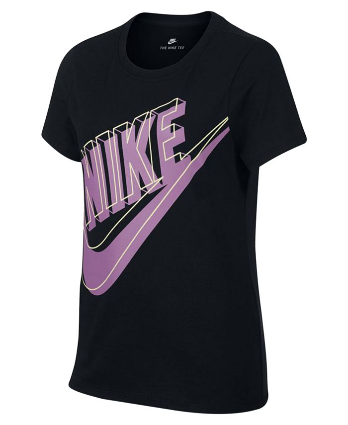 Nike Futura Graphic-Print Cotton T-Shirt, Big Girls - Macy's