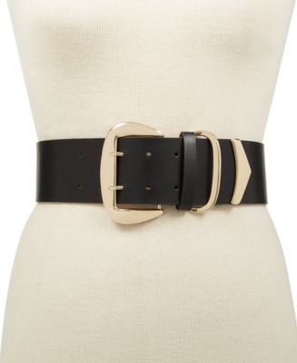 INC International Concepts Oversized-Buckle Stretch Belt, Created for ...