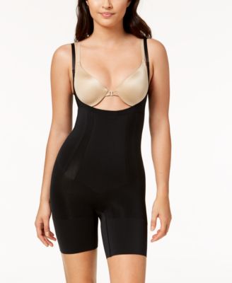 Slimplicity Open-Bust Mid-Thigh Bodysuit - Abraham's