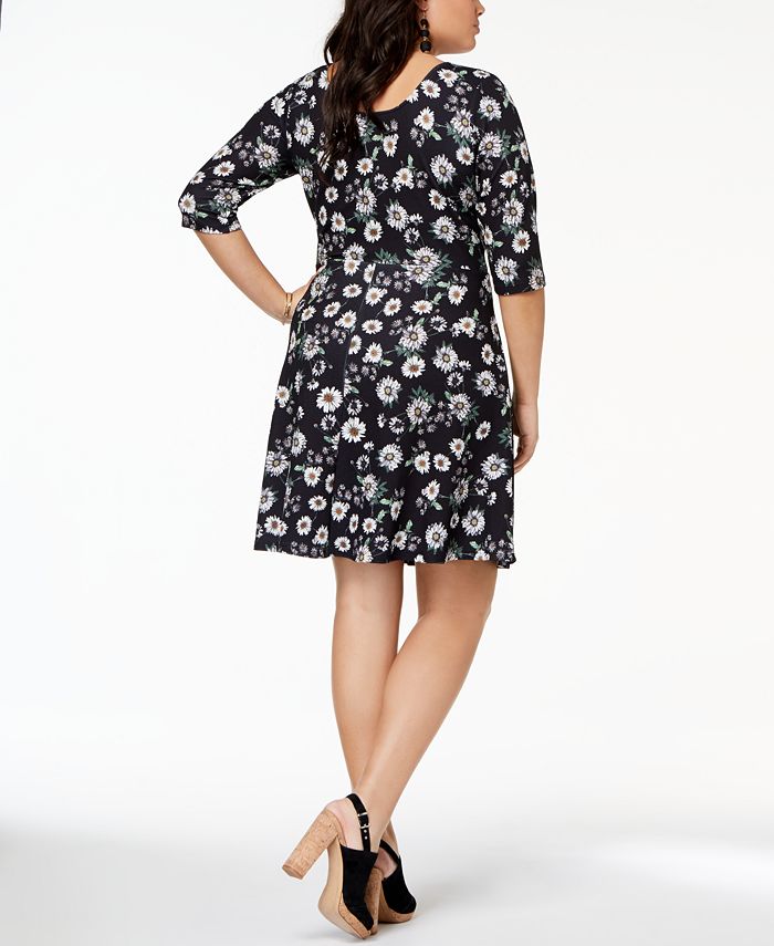 Fox & Royal Trendy Plus Size Floral-Print Dress - Macy's