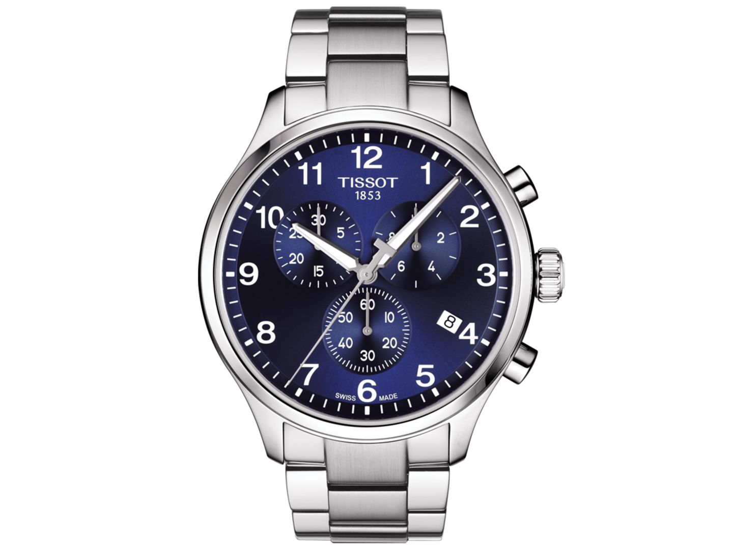 Мужские часы Tissot Swiss Chronograph Chrono XL Classic T-Sport Stainless Steel Bracelet Watch 45mm — фото 1