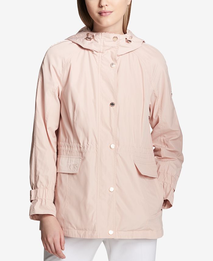Calvin Klein Hooded Utility Jacket - Macy's