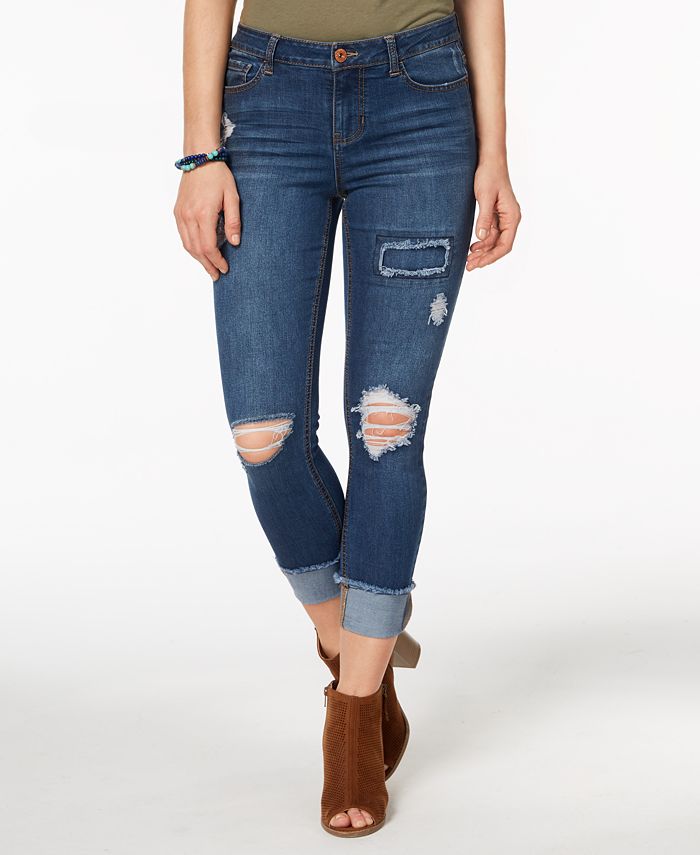 Vanilla Star Juniors' Ripped Skinny Jeans - Macy's