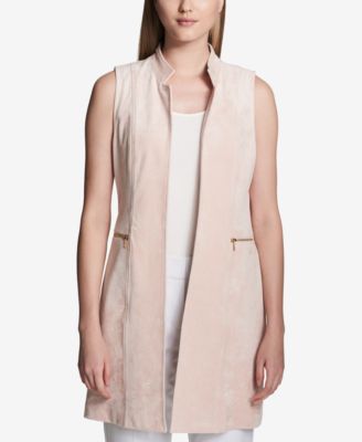 calvin klein open front vest