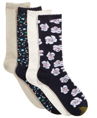 Gold Toe - Women's 4-Pk. Painted Floral Socks