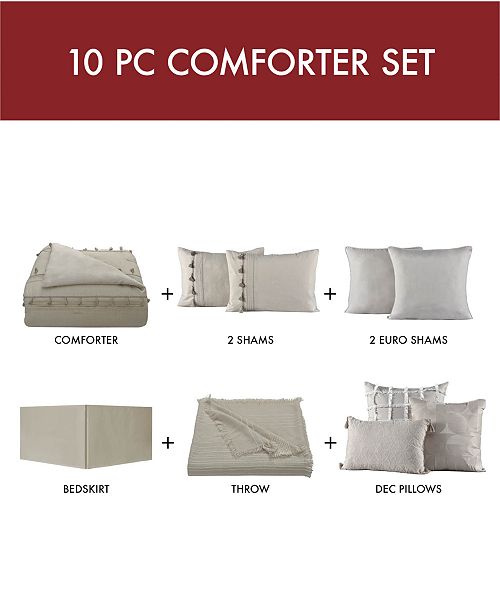 Sunham Tifton 10 Pc King Comforter Set Reviews Bed In A Bag