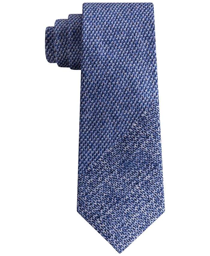 DKNY Men's Photo Realistic Panel Print Silk Slim Tie - Macy's