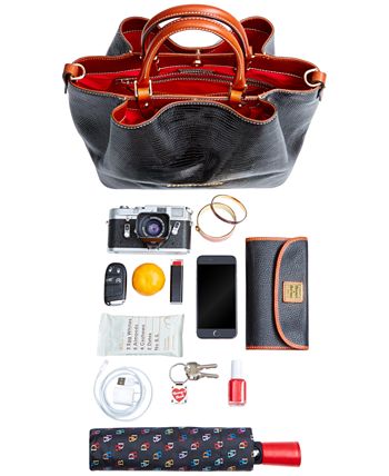 Dooney & bourke lizard embossed leather large barlow tote online