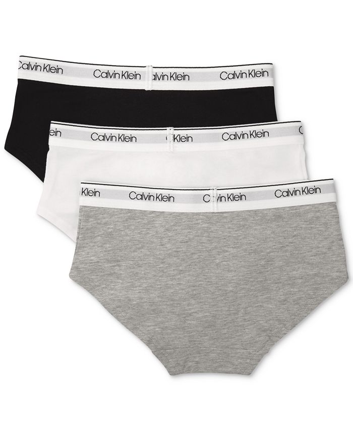 Calvin Klein 3-Pk. Hipster Underwear, Little & Big Girls - Macy's