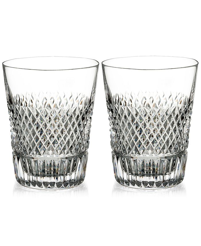 Waterford Diamond Line Shot Glass Pair Macy's