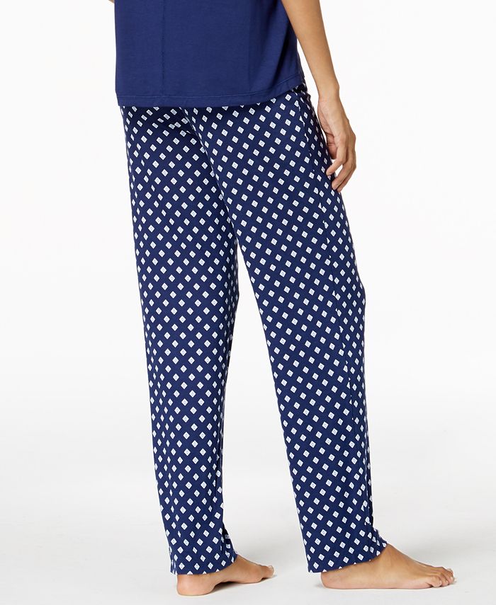 Alfani Knit Printed Pajama Pants, Created for Macy's & Reviews - Bras ...