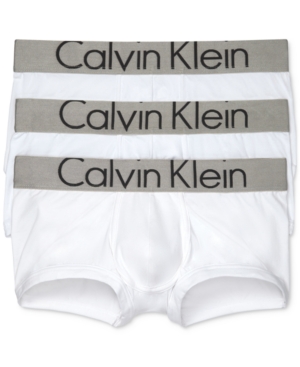Calvin Klein Steel Men's 3-Pk Micro Low-Rise Trunks