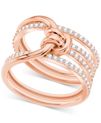 Swarovski - Crystal Knot Multi-Row Ring