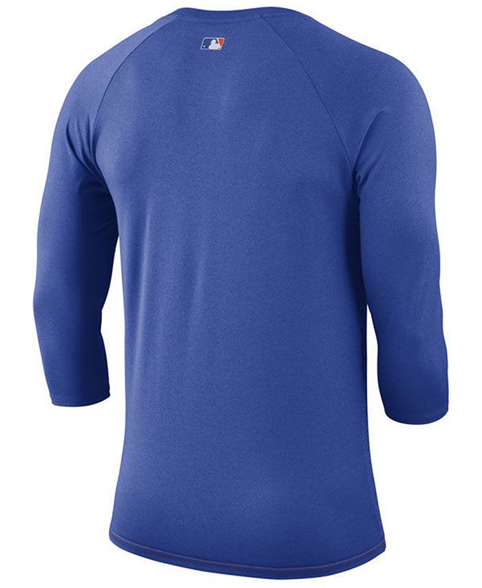Nike Men's New York Mets AC Cross-Dye Raglan T-Shirt - Macy's