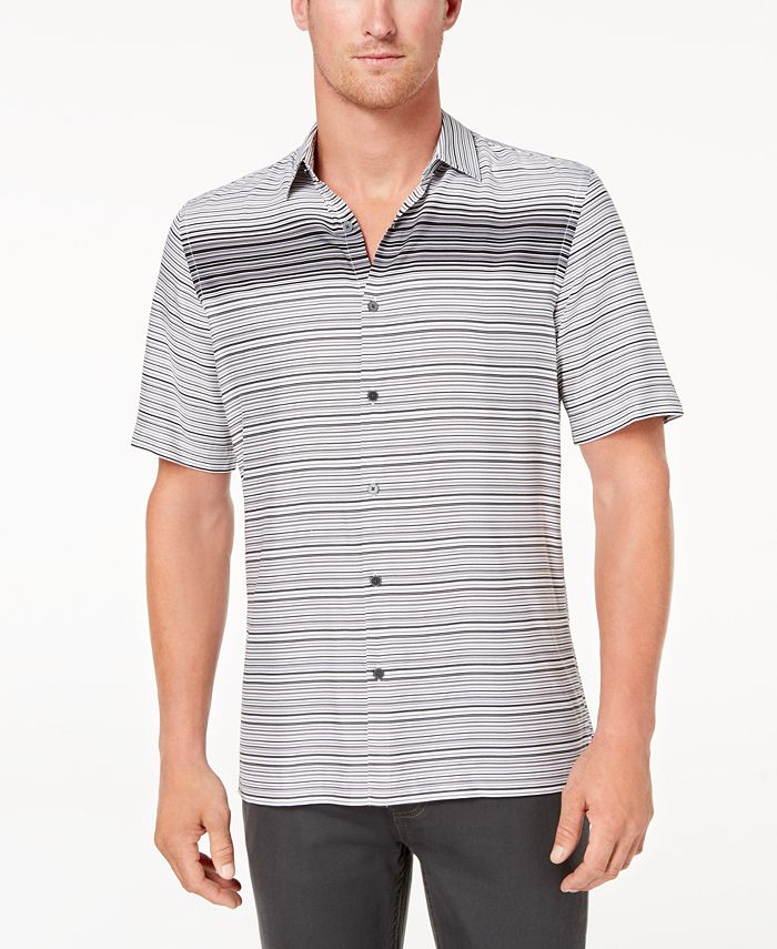 Alfani Men's Gradient Stripe Shirt, Created for Macy's & Reviews ...