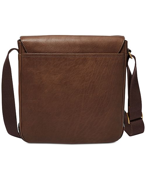 Fossil Men's Buckner Leather City Bag All Accessories Men Macy's