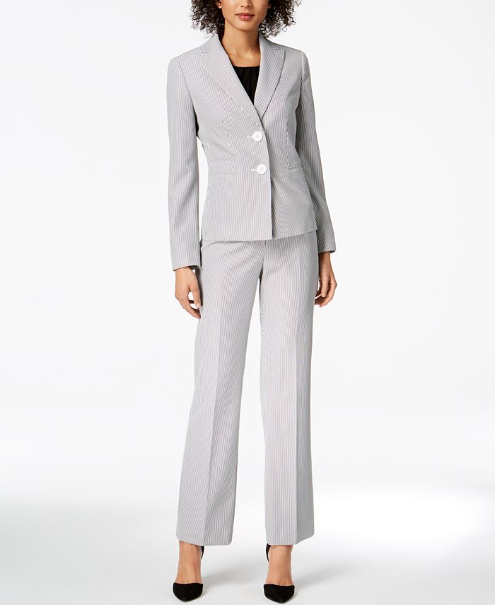 Macy's white pantsuit hotsell