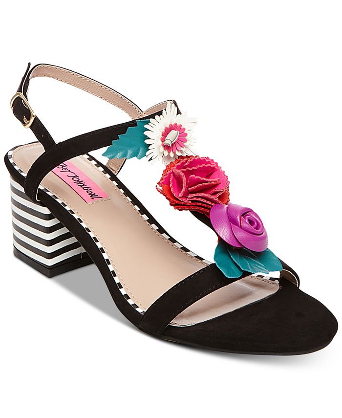 Betsey johnson floral 2025 sandals