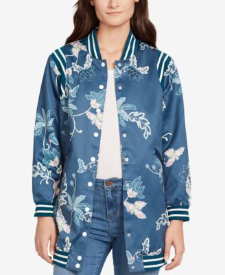 WILLIAM RAST Long Printed Bomber Jacket 