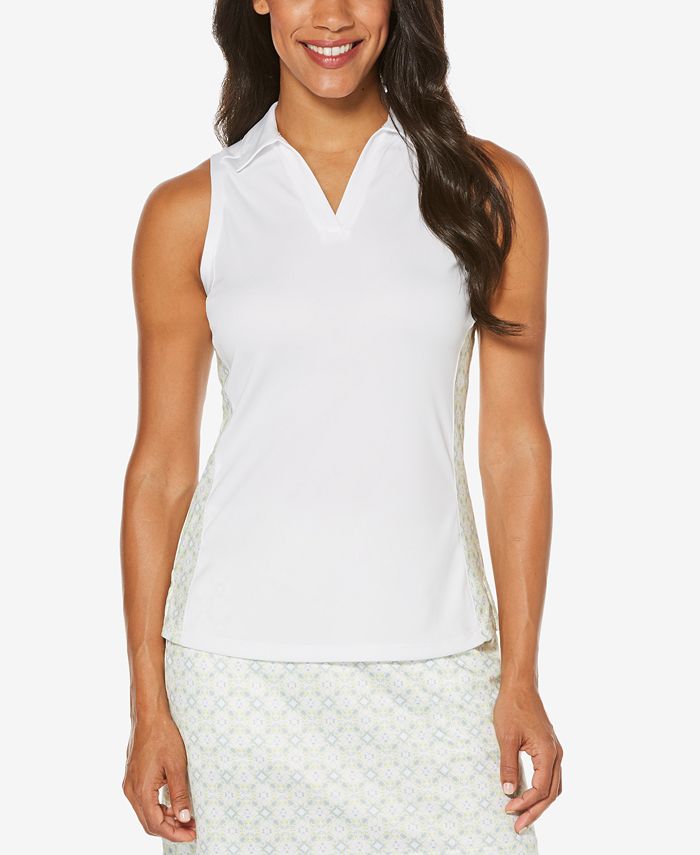 PGA TOUR Printed Sleeveless Golf Top Macy's